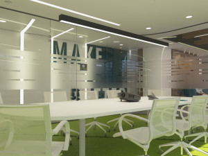 modern office interior design model Modelo 3D