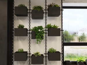 modern office interior design model Modelo 3D