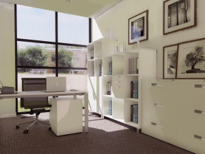 modern office interior design model Modelo 3D