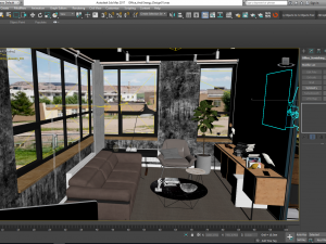 modern office interior design model Modelo 3D