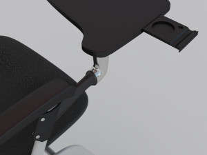 office folded chair with table Modello 3D