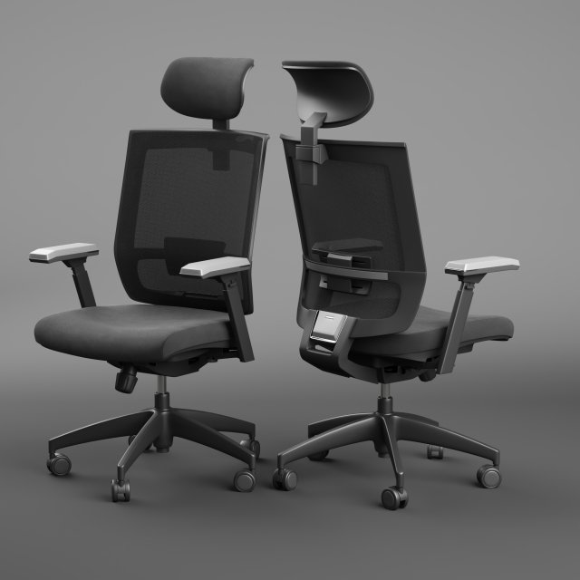 office chair t04 zmax 3D Model .c4d .max .obj .3ds .fbx .stl .blend 