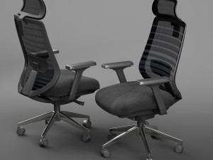 sparta high back office chair 3D Model