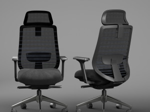 sparta high back office chair 3D Model