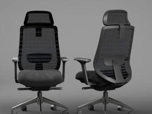 sparta high back office chair 3D Model