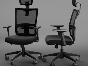 office chair ch-133 wiz high black 3D Model