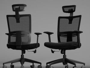 office chair ch-133 wiz high black 3D Modell