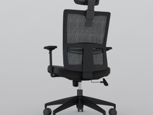 office chair ch-133 wiz high black 3D Modell