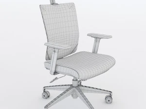 office chair ch-133 wiz high black 3D Model