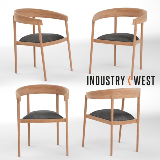 george armchair industry west Modèle 3D .c4d .max .obj .3ds .fbx .stl .blend 
