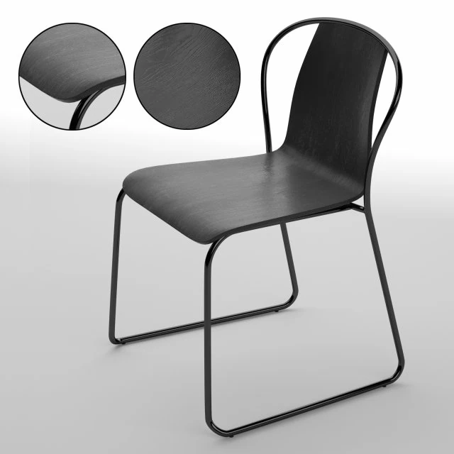 fullerton chair 3D Model .c4d .max .obj .3ds .fbx .stl .blend 