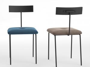 alba dining chair 3D 모델