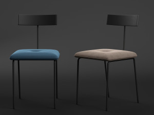 alba dining chair Modelo 3D