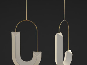 hook loop pendant chandelier 3D 模型