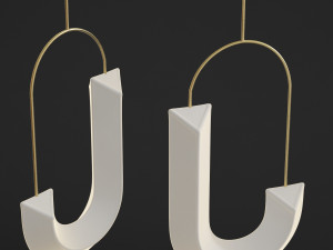hook loop pendant chandelier 3D Model