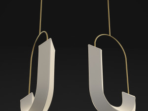 hook loop pendant chandelier 3D Model