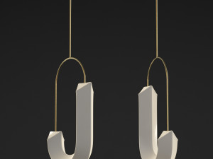 hook loop pendant chandelier 3D Model