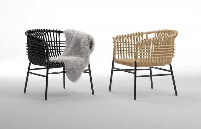 lukis chair by abie abdillah Modelo 3D .c4d .max .obj .3ds .fbx .stl .blend