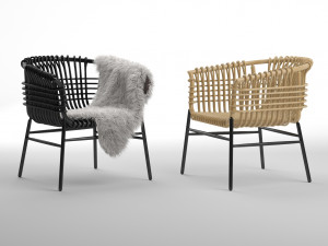 lukis chair by abie abdillah 3D Model