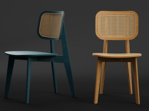cane dining chair 3D Model