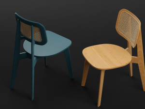 cane dining chair 3D Model
