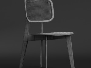 cane dining chair 3D Model