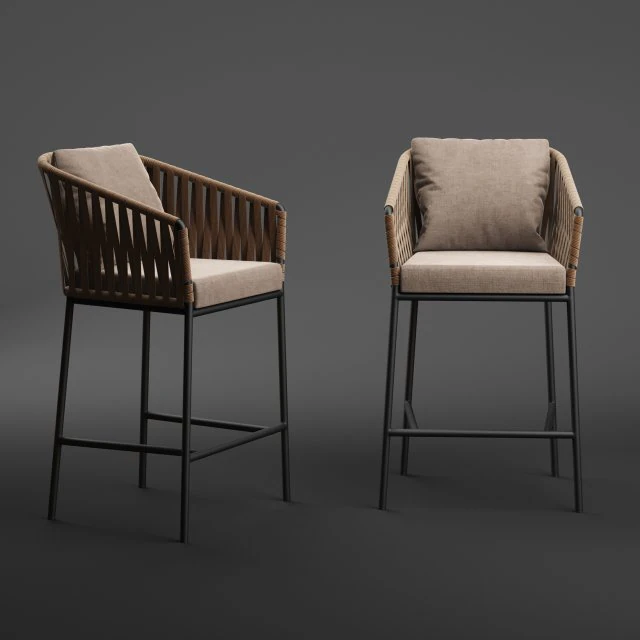 banqueta de bar kettal bitta Modelo 3D .c4d .max .obj .3ds .fbx .stl .blend 