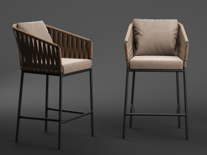 kettal bitta barstool 3D 模型
