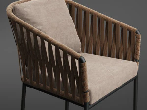 banqueta de bar kettal bitta Modelo 3D