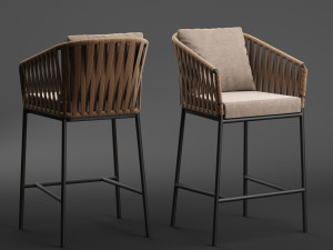 kettal bitta barstool Model 3D
