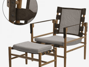 serengeti lounge chair 3D मॉडल