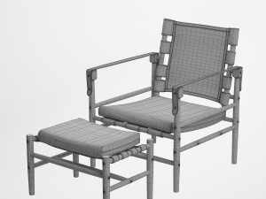 serengeti lounge chair 3D Модель