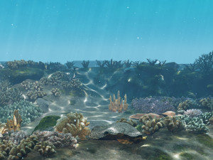 underwater coral reef habitat ocean v3 3D Model