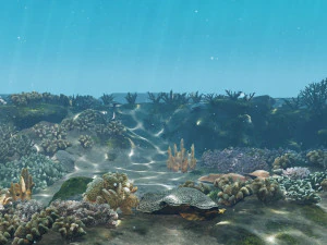 underwater coral reef habitat ocean v3 3D Model