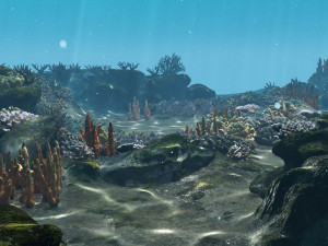 underwater coral reef habitat ocean v3 3D Model