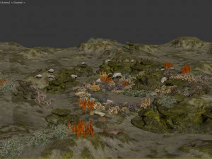 underwater coral reef habitat ocean v3 3D Model