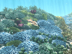 cartoon underwater coral reef habitat ocean version 2 3Dモデル