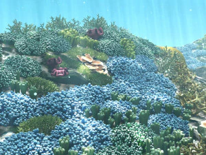 cartoon underwater coral reef habitat ocean version 2 3D Model