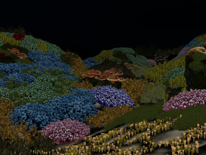 cartoon underwater coral reef habitat ocean version 2 3Dモデル