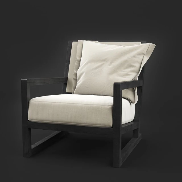 clio armchair bb italia 3D Model .c4d .max .obj .3ds .fbx .stl .blend 