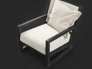 clio armchair bb italia 3D Model