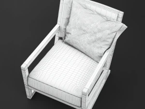 clio armchair bb italia 3D Model