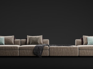 albert modular sofa of molteni Modèle 3D