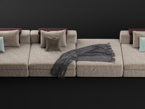 albert modular sofa of molteni Modello 3D