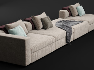 albert modular sofa of molteni Modello 3D