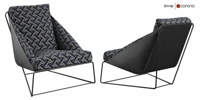 alfie armchair bonaldo italia 3D Model .c4d .max .obj .3ds .fbx .stl .blend 