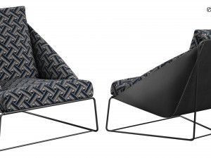 alfie armchair bonaldo italia 3D Model