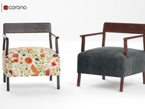 berin club chair 3D Модель