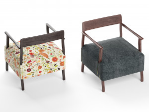berin club chair 3D Модель