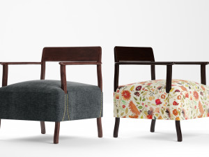 berin club chair 3D Модель